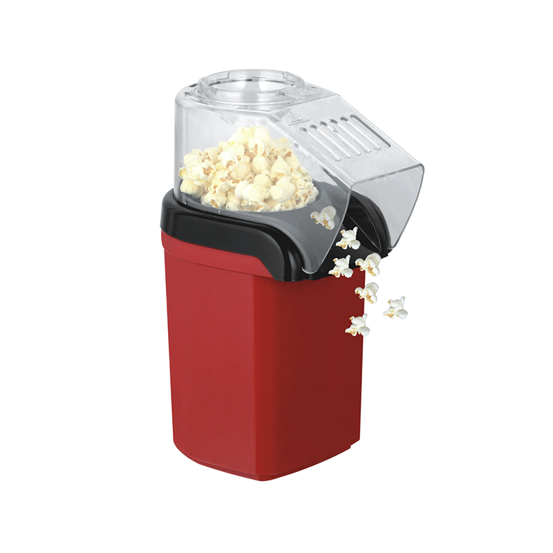 Macchina per popcorn con teglia in alluminio rosso modello PM-1200 Spina europea